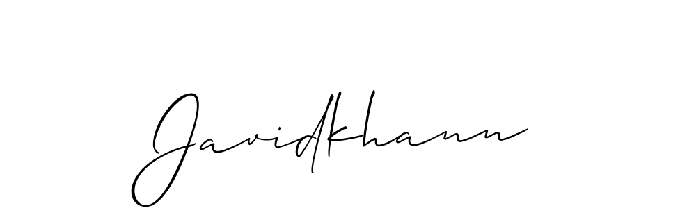 It looks lik you need a new signature style for name Javidkhann. Design unique handwritten (Allison_Script) signature with our free signature maker in just a few clicks. Javidkhann signature style 2 images and pictures png