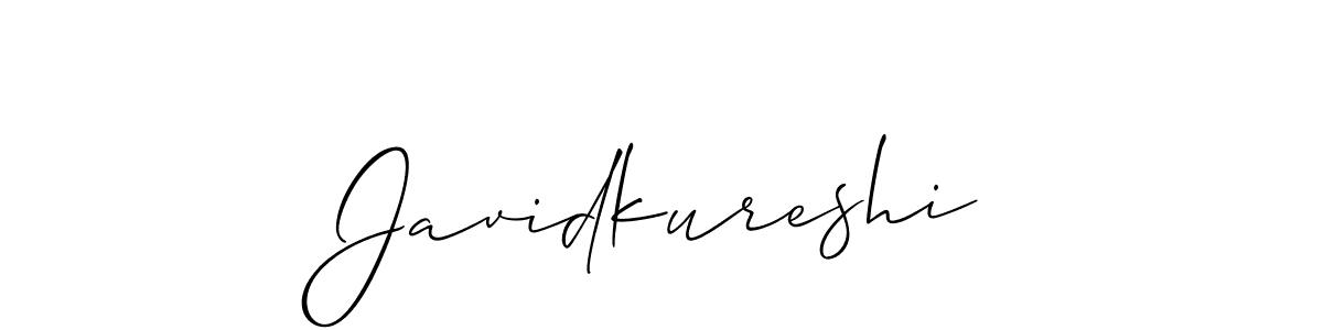 Create a beautiful signature design for name Javidkureshi. With this signature (Allison_Script) fonts, you can make a handwritten signature for free. Javidkureshi signature style 2 images and pictures png