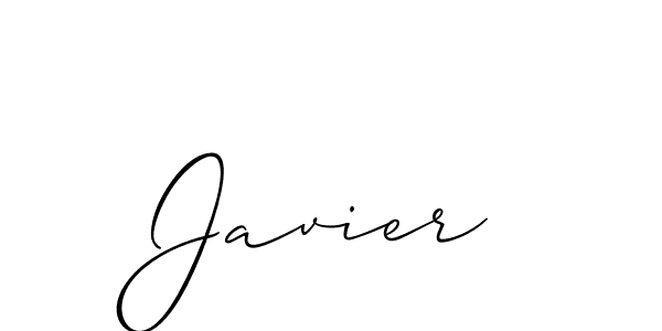 How to make Javier name signature. Use Allison_Script style for creating short signs online. This is the latest handwritten sign. Javier signature style 2 images and pictures png