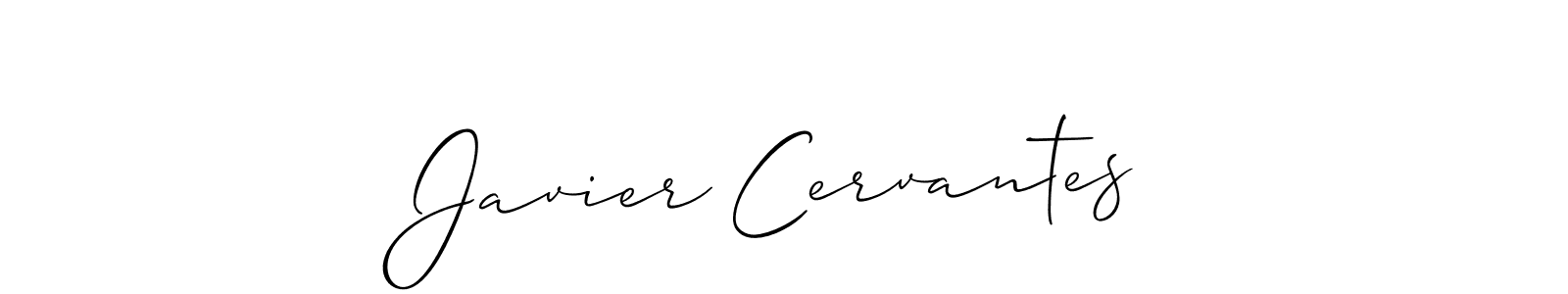 Allison_Script is a professional signature style that is perfect for those who want to add a touch of class to their signature. It is also a great choice for those who want to make their signature more unique. Get Javier Cervantes name to fancy signature for free. Javier Cervantes signature style 2 images and pictures png