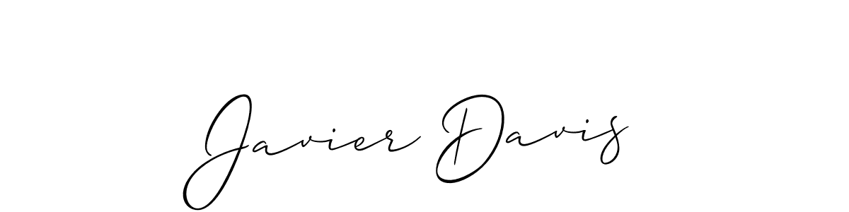 Similarly Allison_Script is the best handwritten signature design. Signature creator online .You can use it as an online autograph creator for name Javier Davis. Javier Davis signature style 2 images and pictures png