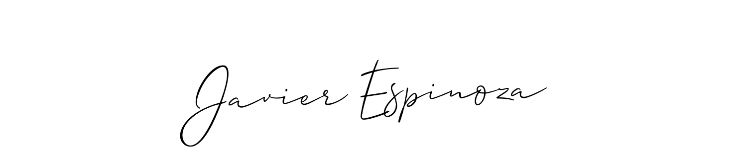 How to Draw Javier Espinoza signature style? Allison_Script is a latest design signature styles for name Javier Espinoza. Javier Espinoza signature style 2 images and pictures png