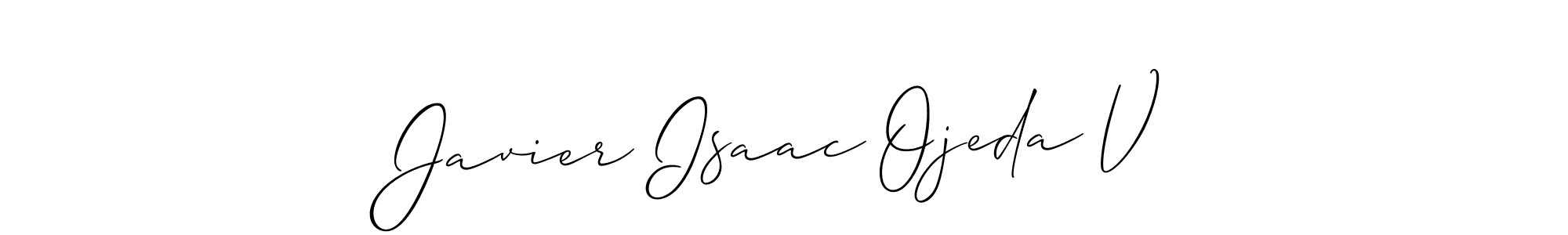 Best and Professional Signature Style for Javier Isaac Ojeda V. Allison_Script Best Signature Style Collection. Javier Isaac Ojeda V signature style 2 images and pictures png