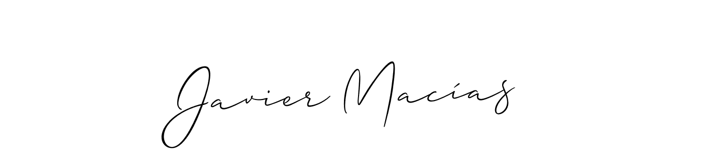 Once you've used our free online signature maker to create your best signature Allison_Script style, it's time to enjoy all of the benefits that Javier Macías name signing documents. Javier Macías signature style 2 images and pictures png