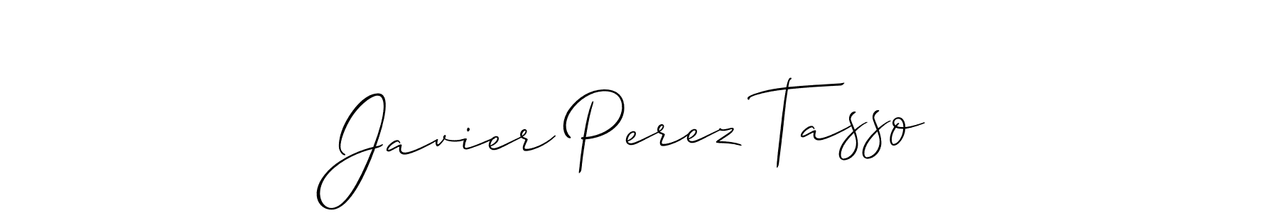 Design your own signature with our free online signature maker. With this signature software, you can create a handwritten (Allison_Script) signature for name Javier Perez Tasso. Javier Perez Tasso signature style 2 images and pictures png