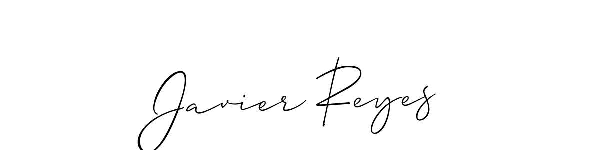 Also we have Javier Reyes name is the best signature style. Create professional handwritten signature collection using Allison_Script autograph style. Javier Reyes signature style 2 images and pictures png