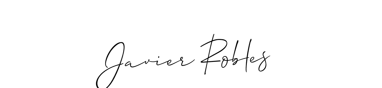 How to make Javier Robles signature? Allison_Script is a professional autograph style. Create handwritten signature for Javier Robles name. Javier Robles signature style 2 images and pictures png