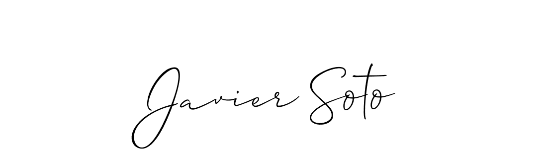 Create a beautiful signature design for name Javier Soto. With this signature (Allison_Script) fonts, you can make a handwritten signature for free. Javier Soto signature style 2 images and pictures png