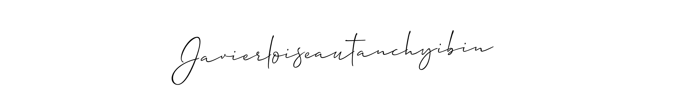 Best and Professional Signature Style for Javierloiseautanchyibin. Allison_Script Best Signature Style Collection. Javierloiseautanchyibin signature style 2 images and pictures png