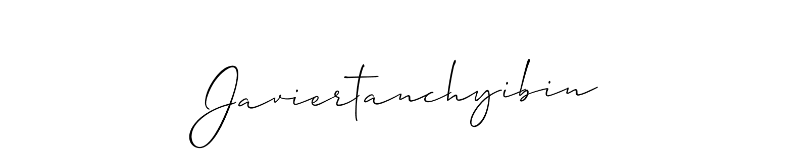 It looks lik you need a new signature style for name Javiertanchyibin. Design unique handwritten (Allison_Script) signature with our free signature maker in just a few clicks. Javiertanchyibin signature style 2 images and pictures png