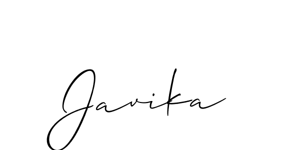 if you are searching for the best signature style for your name Javika. so please give up your signature search. here we have designed multiple signature styles  using Allison_Script. Javika signature style 2 images and pictures png