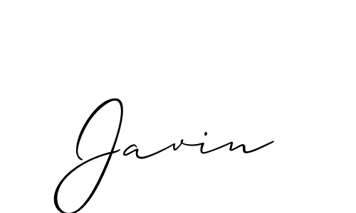 The best way (Allison_Script) to make a short signature is to pick only two or three words in your name. The name Javin include a total of six letters. For converting this name. Javin signature style 2 images and pictures png