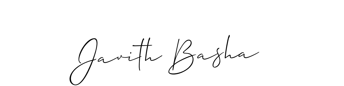 It looks lik you need a new signature style for name Javith Basha. Design unique handwritten (Allison_Script) signature with our free signature maker in just a few clicks. Javith Basha signature style 2 images and pictures png