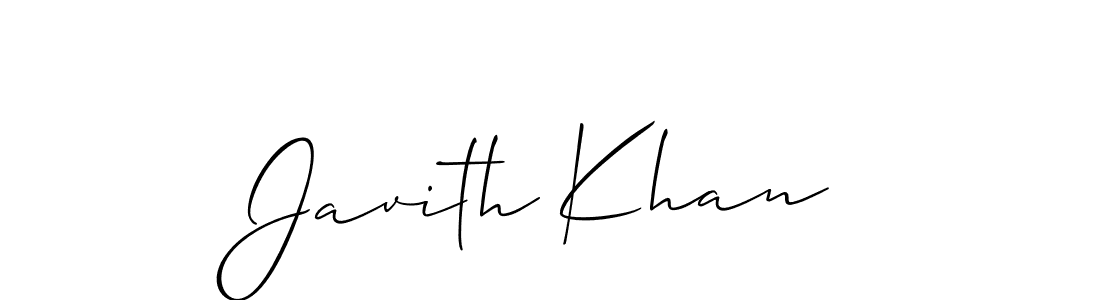 You should practise on your own different ways (Allison_Script) to write your name (Javith Khan) in signature. don't let someone else do it for you. Javith Khan signature style 2 images and pictures png