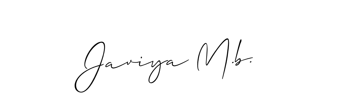 How to Draw Javiya M.b. signature style? Allison_Script is a latest design signature styles for name Javiya M.b.. Javiya M.b. signature style 2 images and pictures png