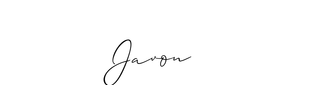 if you are searching for the best signature style for your name Javon❤️. so please give up your signature search. here we have designed multiple signature styles  using Allison_Script. Javon❤️ signature style 2 images and pictures png