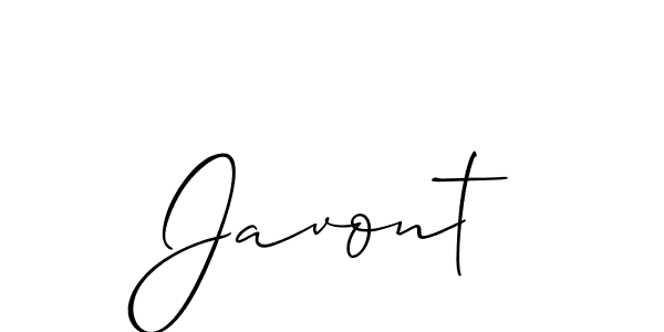 Create a beautiful signature design for name Javont. With this signature (Allison_Script) fonts, you can make a handwritten signature for free. Javont signature style 2 images and pictures png