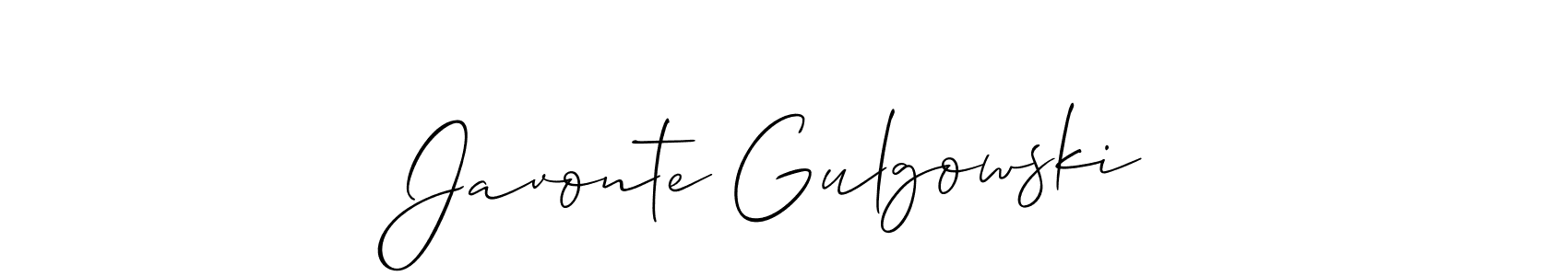 if you are searching for the best signature style for your name Javonte Gulgowski. so please give up your signature search. here we have designed multiple signature styles  using Allison_Script. Javonte Gulgowski signature style 2 images and pictures png