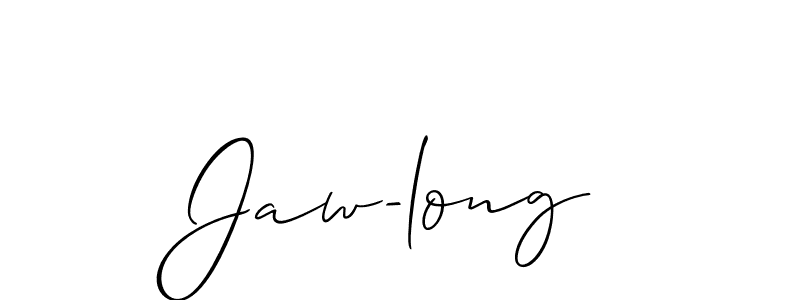 Create a beautiful signature design for name Jaw-long. With this signature (Allison_Script) fonts, you can make a handwritten signature for free. Jaw-long signature style 2 images and pictures png