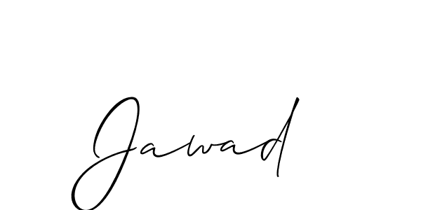 Use a signature maker to create a handwritten signature online. With this signature software, you can design (Allison_Script) your own signature for name Jawad . Jawad  signature style 2 images and pictures png