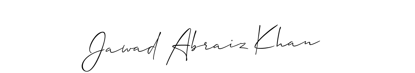 Similarly Allison_Script is the best handwritten signature design. Signature creator online .You can use it as an online autograph creator for name Jawad Abraiz Khan. Jawad Abraiz Khan signature style 2 images and pictures png