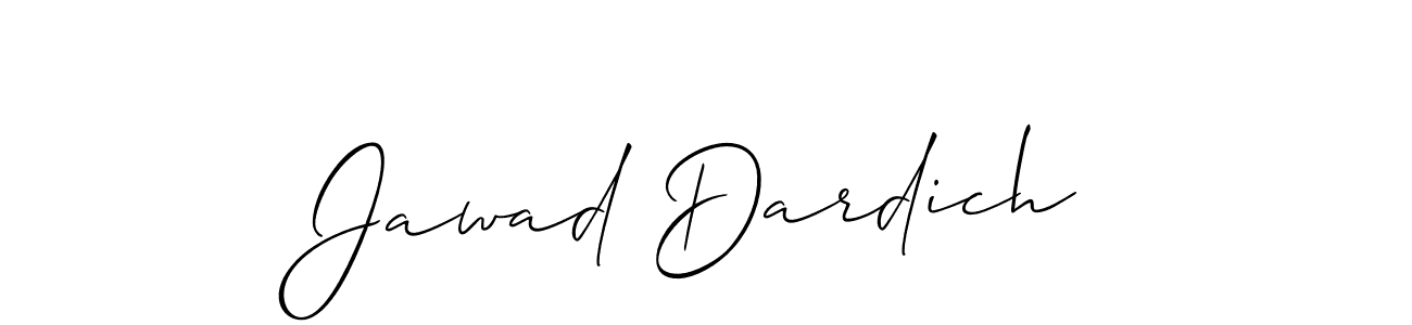 How to make Jawad Dardich signature? Allison_Script is a professional autograph style. Create handwritten signature for Jawad Dardich name. Jawad Dardich signature style 2 images and pictures png