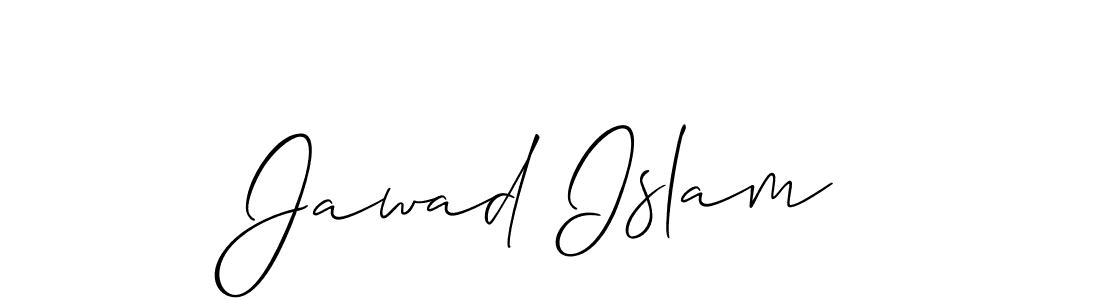 You should practise on your own different ways (Allison_Script) to write your name (Jawad Islam) in signature. don't let someone else do it for you. Jawad Islam signature style 2 images and pictures png