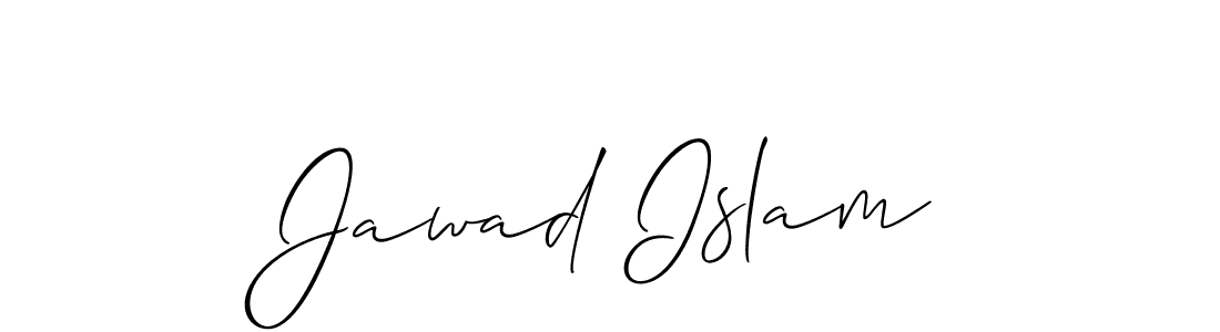 Use a signature maker to create a handwritten signature online. With this signature software, you can design (Allison_Script) your own signature for name Jawad Islam. Jawad Islam signature style 2 images and pictures png