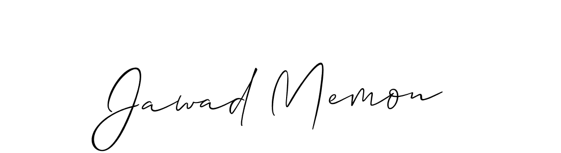 if you are searching for the best signature style for your name Jawad Memon. so please give up your signature search. here we have designed multiple signature styles  using Allison_Script. Jawad Memon signature style 2 images and pictures png