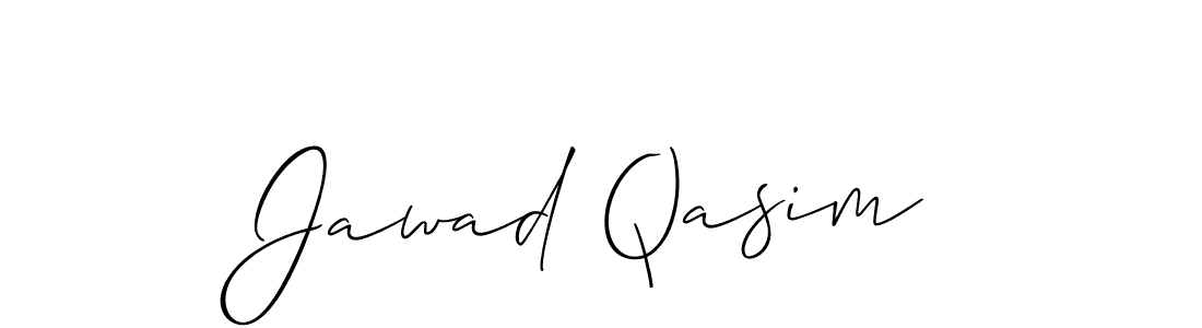 Jawad Qasim stylish signature style. Best Handwritten Sign (Allison_Script) for my name. Handwritten Signature Collection Ideas for my name Jawad Qasim. Jawad Qasim signature style 2 images and pictures png