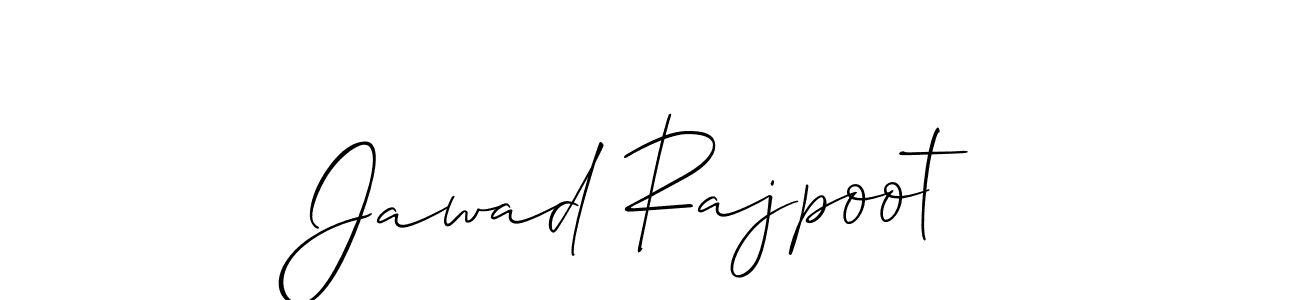 Create a beautiful signature design for name Jawad Rajpoot. With this signature (Allison_Script) fonts, you can make a handwritten signature for free. Jawad Rajpoot signature style 2 images and pictures png