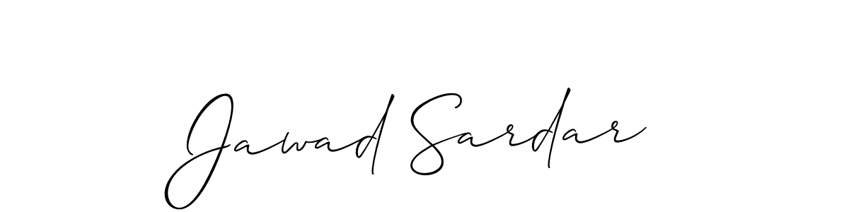 The best way (Allison_Script) to make a short signature is to pick only two or three words in your name. The name Jawad Sardar include a total of six letters. For converting this name. Jawad Sardar signature style 2 images and pictures png