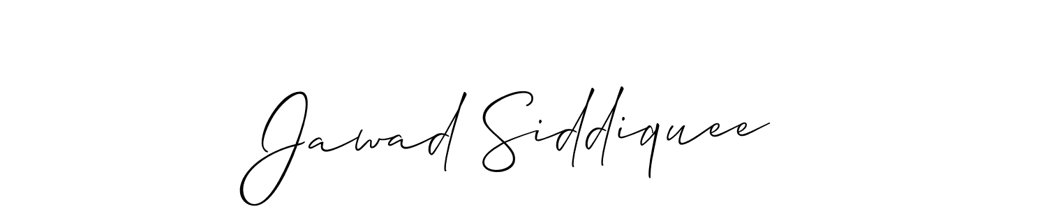 Also we have Jawad Siddiquee name is the best signature style. Create professional handwritten signature collection using Allison_Script autograph style. Jawad Siddiquee signature style 2 images and pictures png