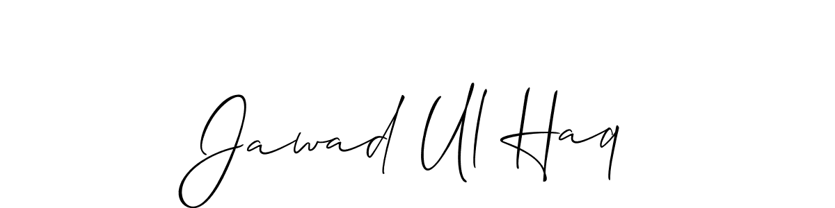 Also You can easily find your signature by using the search form. We will create Jawad Ul Haq name handwritten signature images for you free of cost using Allison_Script sign style. Jawad Ul Haq signature style 2 images and pictures png