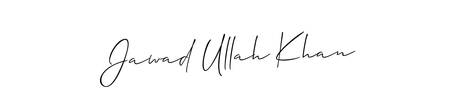 Create a beautiful signature design for name Jawad Ullah Khan. With this signature (Allison_Script) fonts, you can make a handwritten signature for free. Jawad Ullah Khan signature style 2 images and pictures png