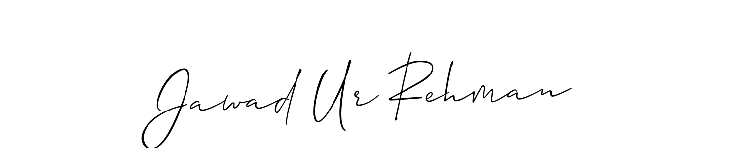 Use a signature maker to create a handwritten signature online. With this signature software, you can design (Allison_Script) your own signature for name Jawad Ur Rehman. Jawad Ur Rehman signature style 2 images and pictures png