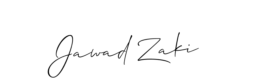 How to Draw Jawad Zaki signature style? Allison_Script is a latest design signature styles for name Jawad Zaki. Jawad Zaki signature style 2 images and pictures png