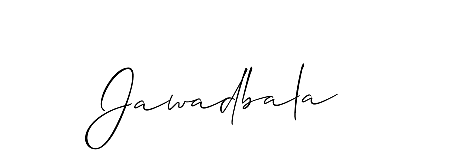 Jawadbala stylish signature style. Best Handwritten Sign (Allison_Script) for my name. Handwritten Signature Collection Ideas for my name Jawadbala. Jawadbala signature style 2 images and pictures png