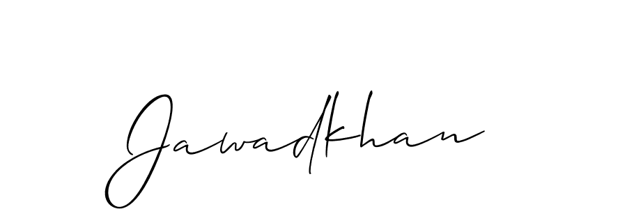 Make a beautiful signature design for name Jawadkhan. With this signature (Allison_Script) style, you can create a handwritten signature for free. Jawadkhan signature style 2 images and pictures png