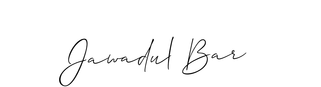 Design your own signature with our free online signature maker. With this signature software, you can create a handwritten (Allison_Script) signature for name Jawadul Bar. Jawadul Bar signature style 2 images and pictures png