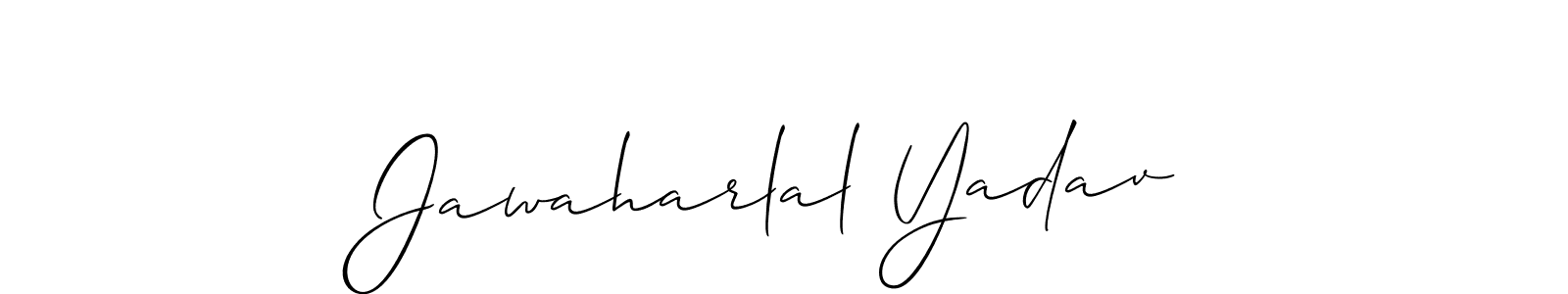 Jawaharlal Yadav stylish signature style. Best Handwritten Sign (Allison_Script) for my name. Handwritten Signature Collection Ideas for my name Jawaharlal Yadav. Jawaharlal Yadav signature style 2 images and pictures png