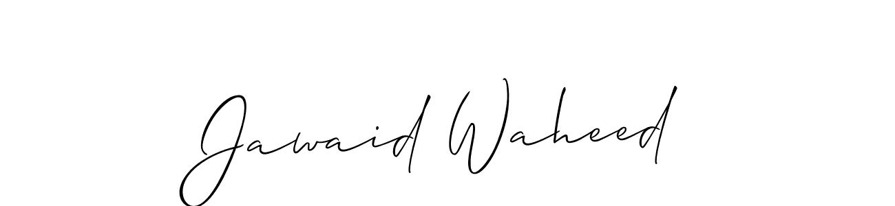 Jawaid Waheed stylish signature style. Best Handwritten Sign (Allison_Script) for my name. Handwritten Signature Collection Ideas for my name Jawaid Waheed. Jawaid Waheed signature style 2 images and pictures png