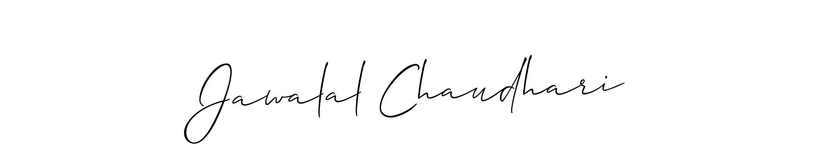 Make a beautiful signature design for name Jawalal Chaudhari. With this signature (Allison_Script) style, you can create a handwritten signature for free. Jawalal Chaudhari signature style 2 images and pictures png