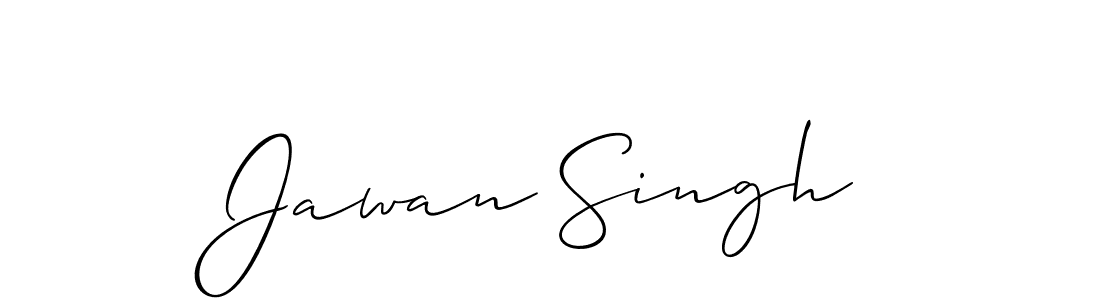 Make a beautiful signature design for name Jawan Singh. With this signature (Allison_Script) style, you can create a handwritten signature for free. Jawan Singh signature style 2 images and pictures png