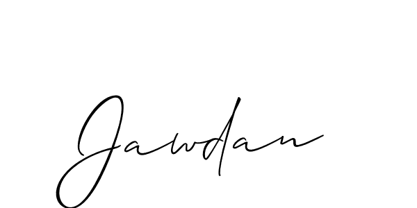 Allison_Script is a professional signature style that is perfect for those who want to add a touch of class to their signature. It is also a great choice for those who want to make their signature more unique. Get Jawdan name to fancy signature for free. Jawdan signature style 2 images and pictures png