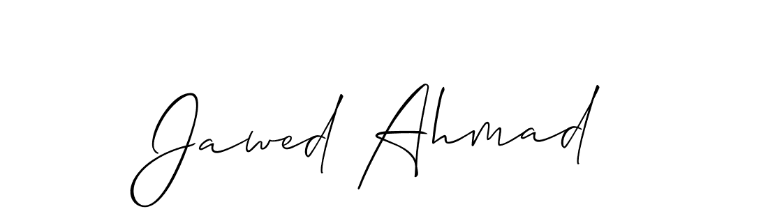 Make a beautiful signature design for name Jawed Ahmad. With this signature (Allison_Script) style, you can create a handwritten signature for free. Jawed Ahmad signature style 2 images and pictures png