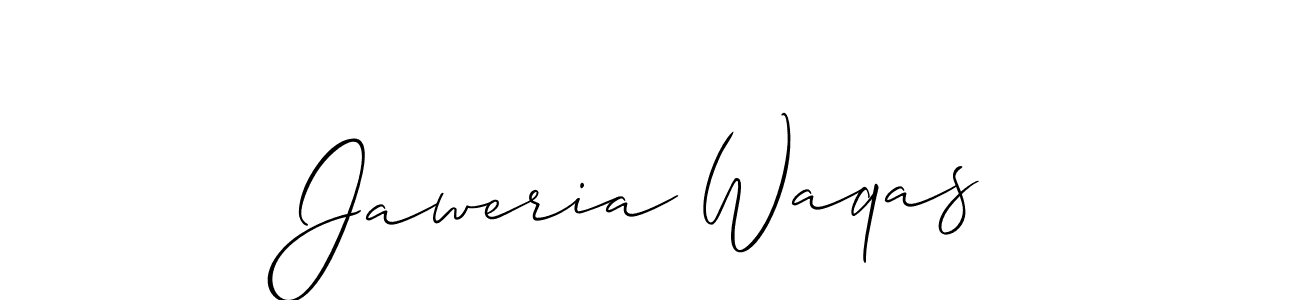 Also You can easily find your signature by using the search form. We will create Jaweria Waqas name handwritten signature images for you free of cost using Allison_Script sign style. Jaweria Waqas signature style 2 images and pictures png