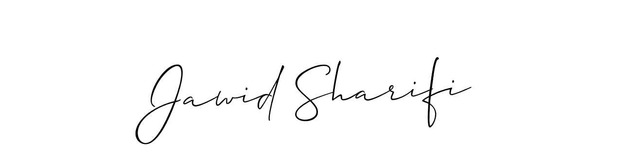 Allison_Script is a professional signature style that is perfect for those who want to add a touch of class to their signature. It is also a great choice for those who want to make their signature more unique. Get Jawid Sharifi name to fancy signature for free. Jawid Sharifi signature style 2 images and pictures png