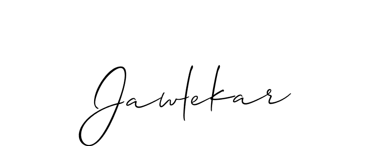 Also we have Jawlekar name is the best signature style. Create professional handwritten signature collection using Allison_Script autograph style. Jawlekar signature style 2 images and pictures png