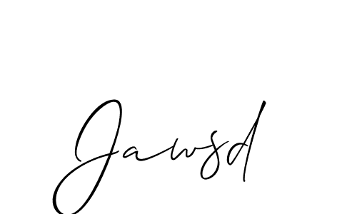 Make a beautiful signature design for name Jawsd. With this signature (Allison_Script) style, you can create a handwritten signature for free. Jawsd signature style 2 images and pictures png